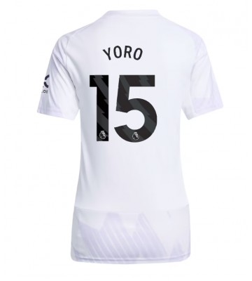 Manchester United Leny Yoro #15 Udebanetrøje Dame 2025-26 Kortærmet
